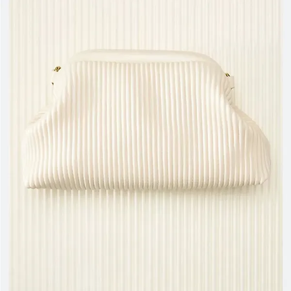 Anthropologie Faux Leather Clamshell Clutch - Image 2