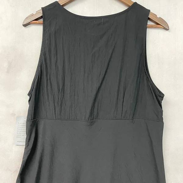 Stitchdrop Womens Empire Waist Maxi Dress Size XL Black Minimalist Clean Girl - Image 5