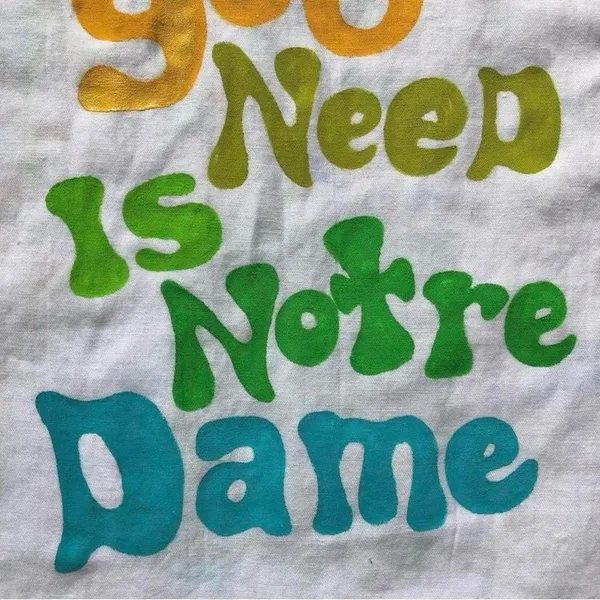 Notre Dame painted shirt Black - Image 5