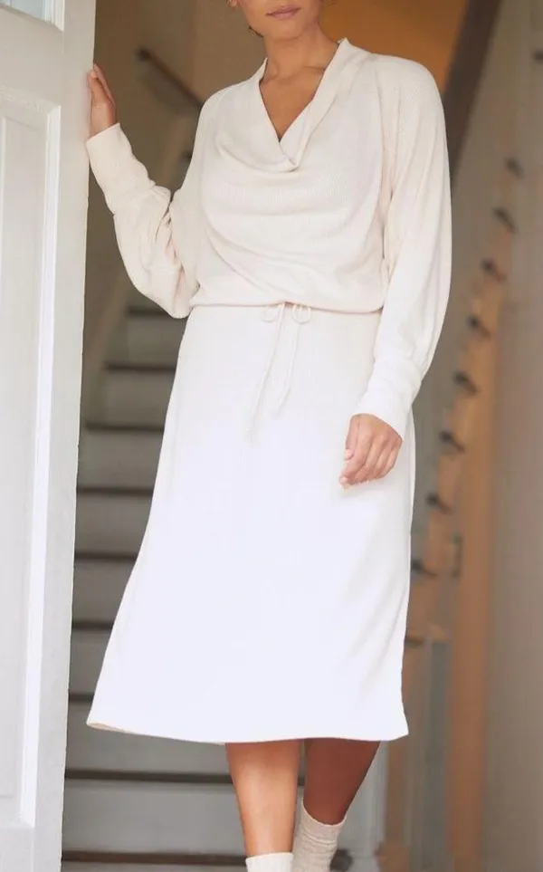 NWOT Daily Practice by Anthro Cowl Neck Midi Dress. Size Medium, Sold Out! - Image 2