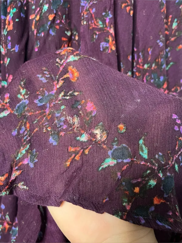Free People FP One Purple Asymmetrical Hem Livia Maxi Dress Boho Summer READ - Image 10