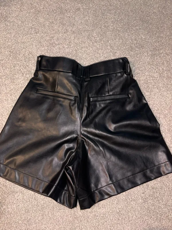Abercrombie Leather Shorts Vegan - Image 2