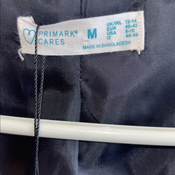 Paula Echevarria For Primark Slate Blue 3 Button Vest Nwts Size 8/10 Us Medium - Image 5