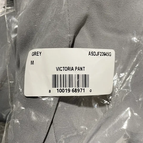 New Flare Leg Elastic Waist Trousers Victoria Pant Grey Size Medium - Image 17