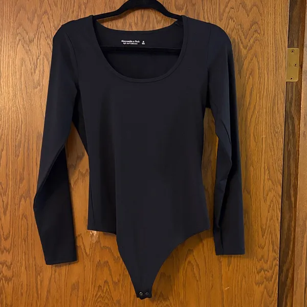 Abercrombie soft AF Black Long Sleeve Bodysuit - Image 3