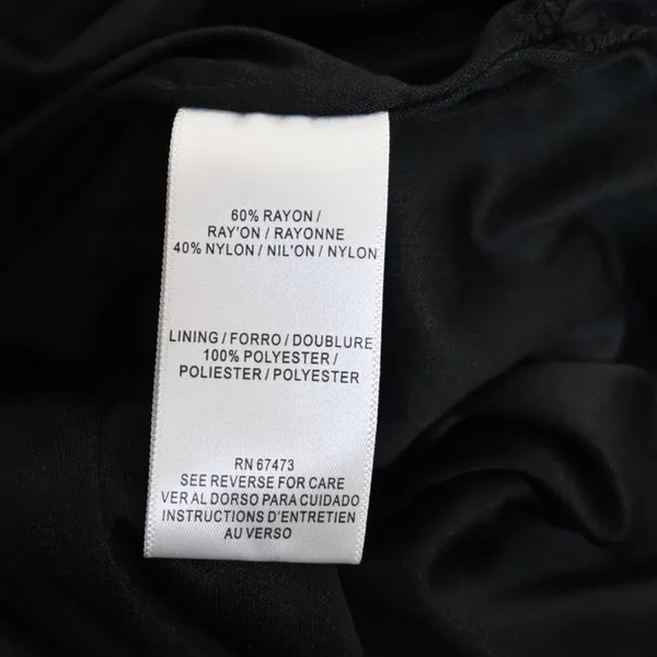 Taylor Womens 8 Black Floral Velvet Fully Lined Midi Dress NEW - Image 11