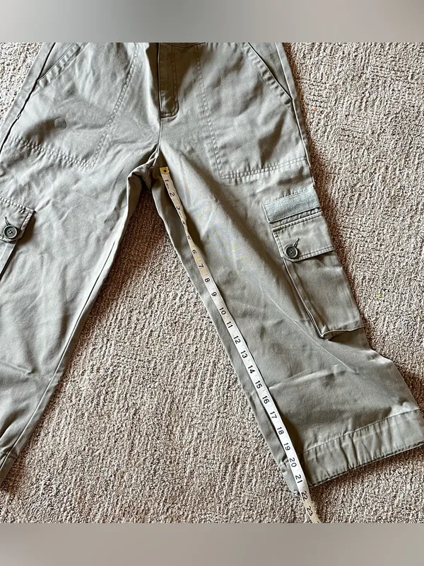 Y2K vintage GAP 2002 Cargo Pants in Olive Green - Classic Utility Style - Image 6