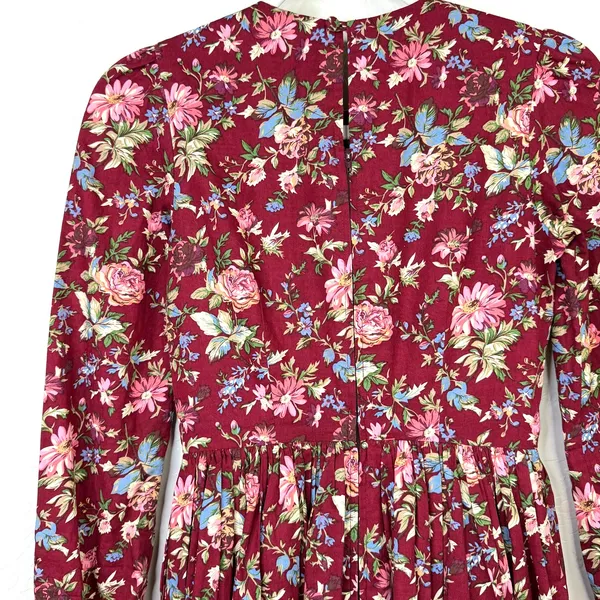 Hearts and Found NWOT Vintage Inspired Floral Cottagecore Long Sleeve Midi Dress - Image 6
