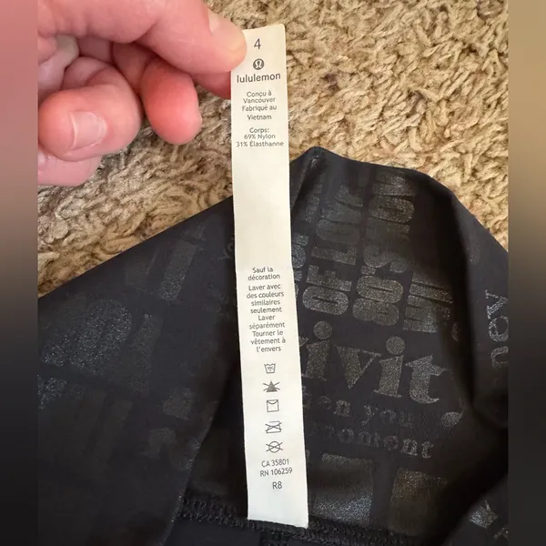 Lululemon Black Activewear Leggings size 4 - Image 11