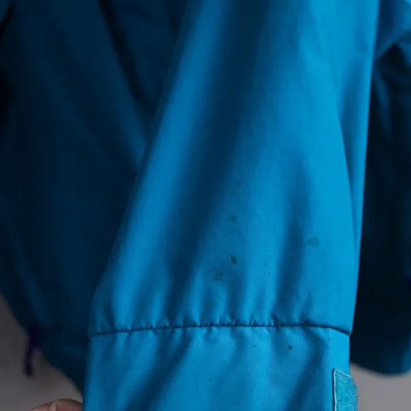 Vintage 90s Columbia Windbreaker Jacket‎ Womens L Teal Purple Radial Sleeve - Image 9