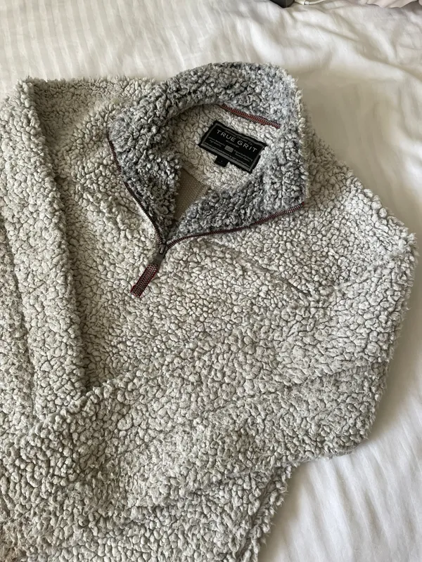 True Grit Original Frosty Tipped Pullover Sherpa Jacket - Image 5