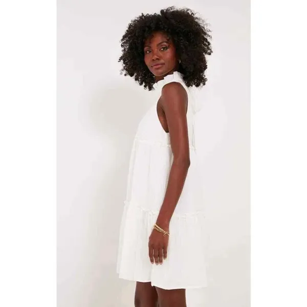 NWOT Tuckernuck Pomander Place White Gauze Cotton Morgan Swing Dress Size XS - Image 2