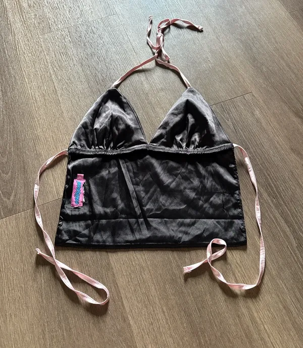Edikted Satin Open Back Top - Image 4