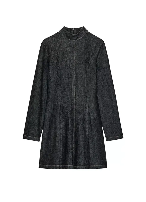 Zara Denim Mini Dress - Image 2