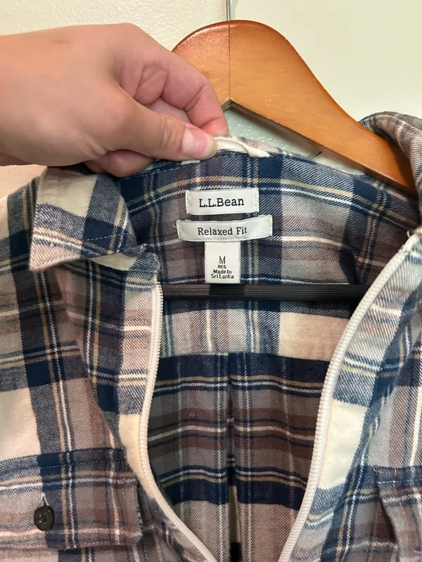 Granola Girl plaid LL Bean flannel - Image 2