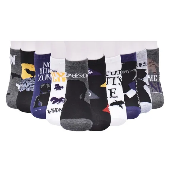 Wednesday Addams Socks Womens 10 Pack Low Cut Shoe Size 4-10 NWT MGM Netflix New - Image 6