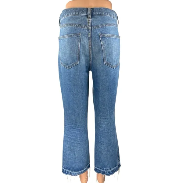 Free People Women's Blue High Waisted Flared Bootcut Denim Jeans Pants Size 28 - Image 3