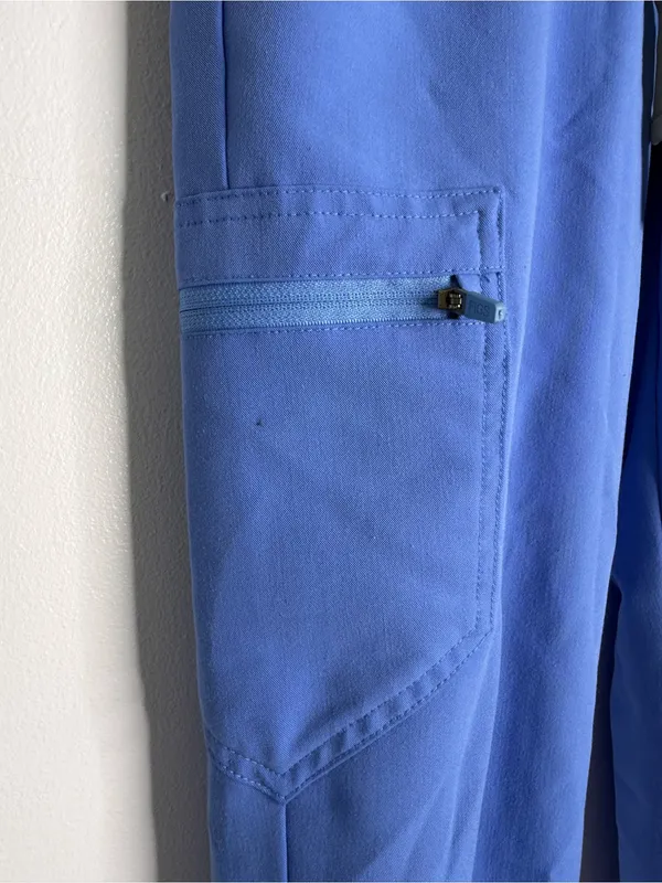 FIGS Zamora Jogger Scrub Pants XXS Petite Blue - Image 6