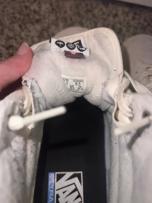 Off-White High-Top Vans - Image 3