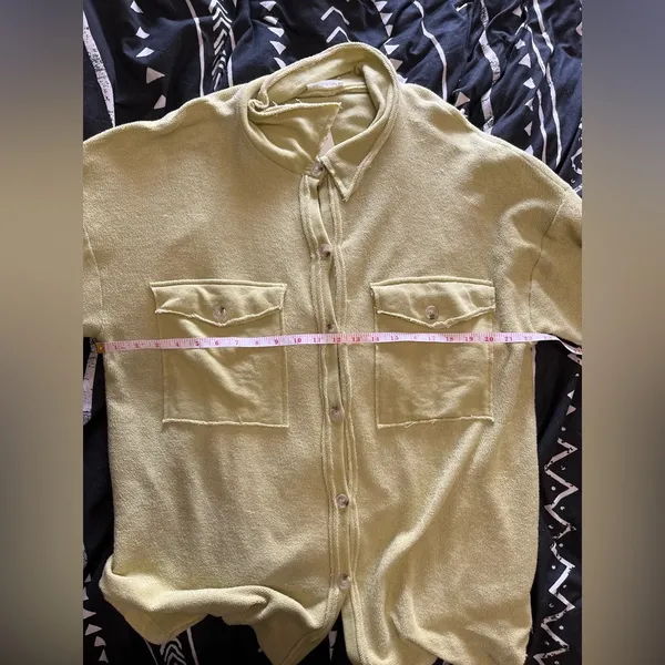 BUCKET LIST SCHEELS Oversized Shacket Button Down Coat Cover Up NWT Women’s L - Image 8