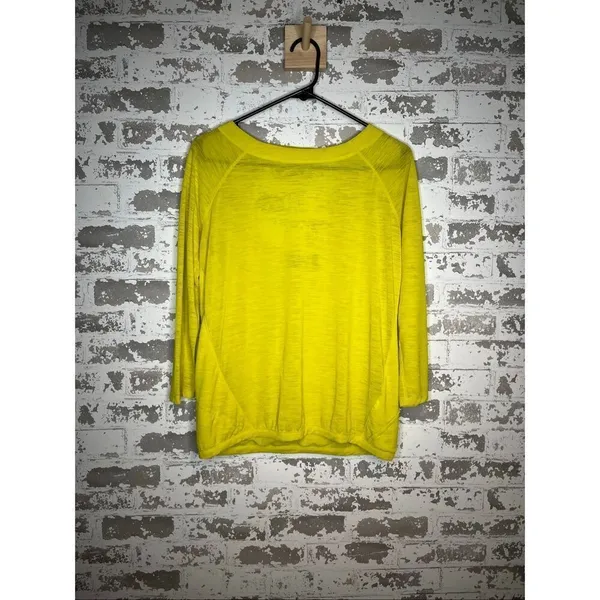 ATHLETA | women yellow open back athletic top - Image 9