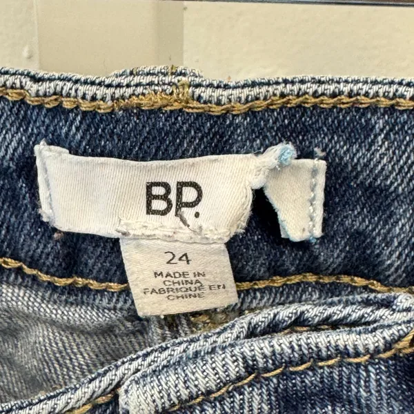 BP High Rise Flare Jeans Medium Wash Blue Denim Size 24 Full Length Festival - Image 6