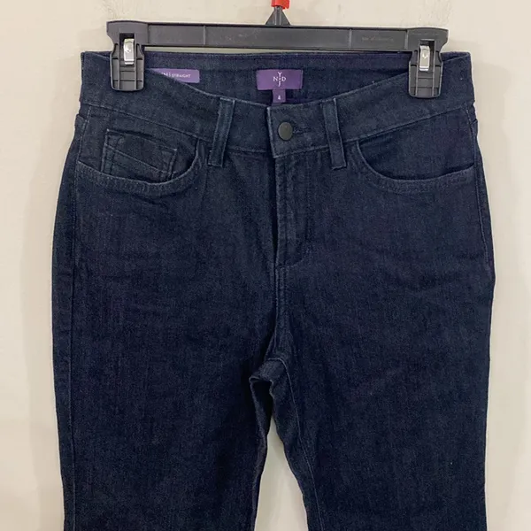 New NYDJ Marilyn Straight Jeans in dark wash size 4 short - Image 4