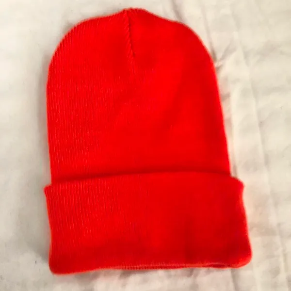 Carhartt Unisex Bright orange beanie winter cap hat streetwear - Image 3