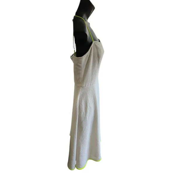 Black Halo White Quill Dress Size 6 - Image 9