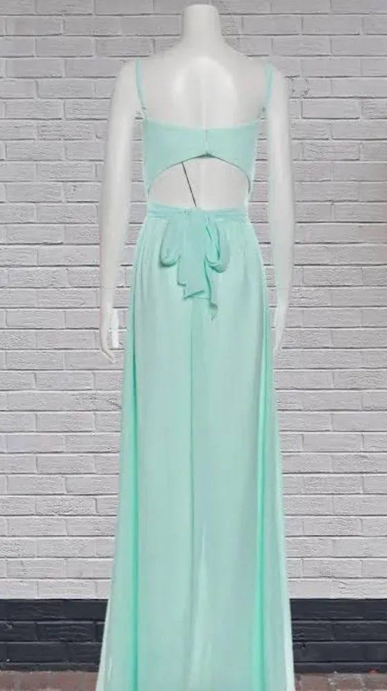Joanna August Ceremony large fitted bodice sash full skirt bridesmaid open back - Image 4