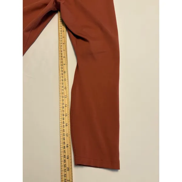 Nike Dri-FIT Leggings Womens Small Terracotta Burnt Orange High Waisted Cropped - Image 7
