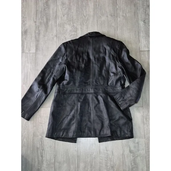 Black Leather Button - Image 8