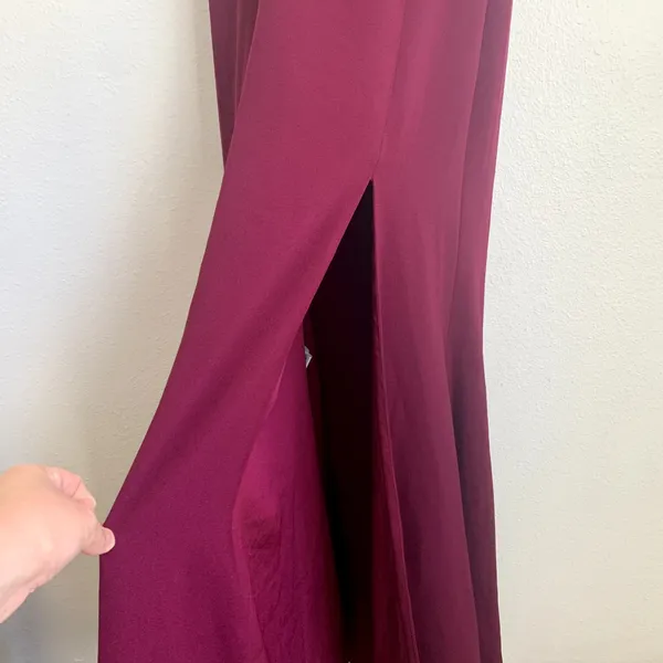 NWT Dress The Population Shiloh Tie Back Halter Dress in Dark‎ Magenta - Image 8