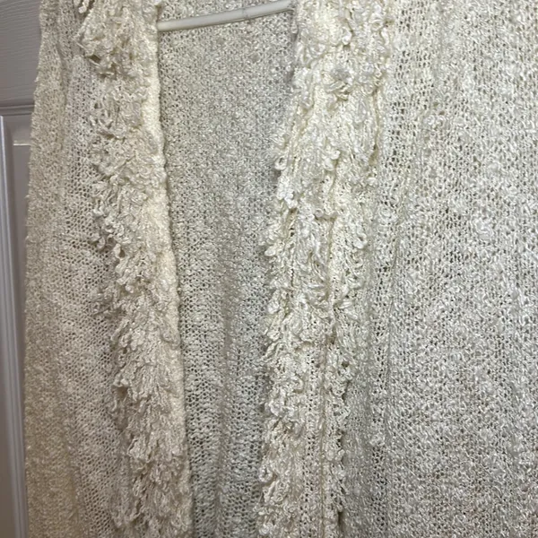 Cato Women’s Beige Single Button‎ Long Sleeve Cardigan Sweater Size Large - Image 2