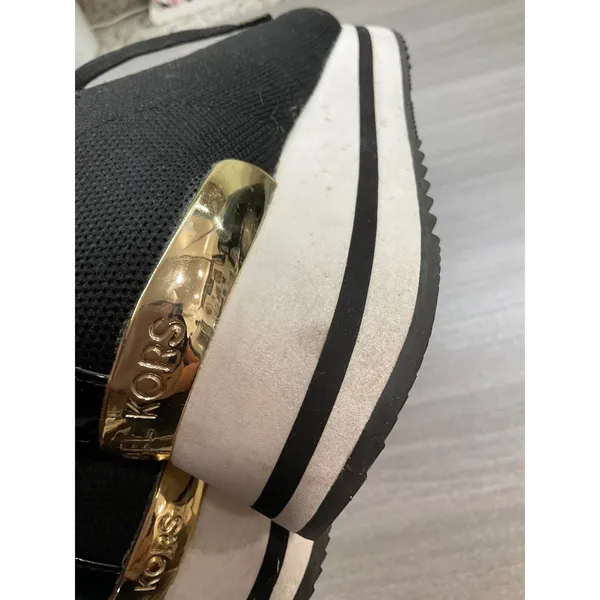 MICHAEL MICHAEL KORS MONIQUE KNIT TRAINERS Black Size 8 - Image 6