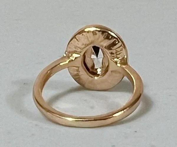 Gold Purple Diamond Gemstone Round Oval-Shaped Band Ring Jewelry Size 5 💜✨ - Image 4