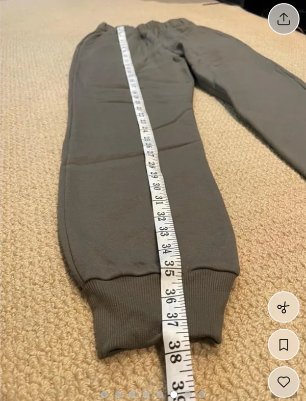 Zara Olive Green Cropped Hoodie & Joggers Set Size S - Image 5