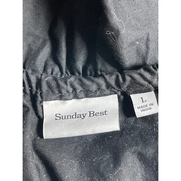 Aritzia Sunday Best Black High Waisted Tiered Ruffle A Line Mini Skirt Size L - Image 5