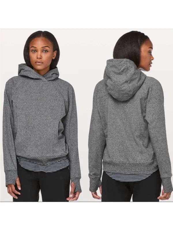 Lululemon Scuba Pullover Heathered Core Ultra Grey Size 6 - Image 11