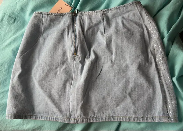 SheIn Blinged Jean skirt - Image 2
