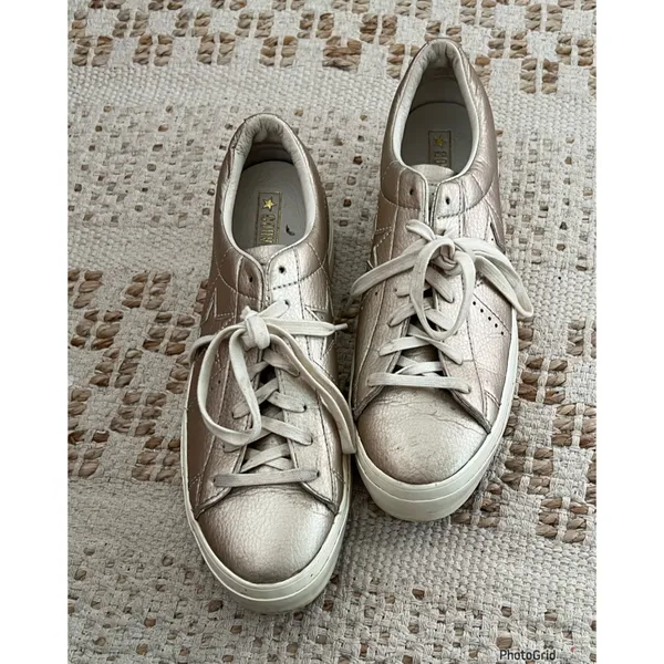 Converse Wmns One Star Platform Ox 'Light Gold Size 9.5 - Image 2