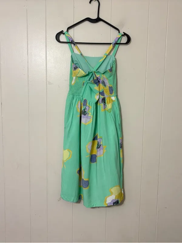 Corey Lynn Calter Sketchbook Floral Midi Dress SP Anthropologie Green Boho - Image 11