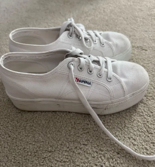 Superga White Sneakers Classic Canvas - Image 2