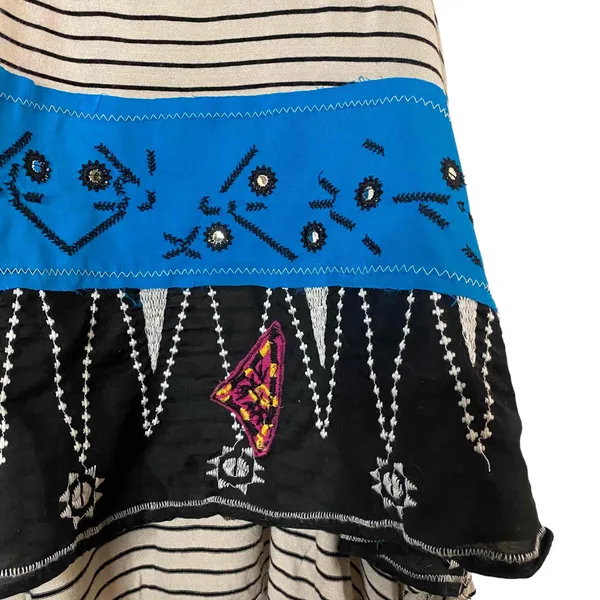 We The‎ Free Womens Blue Embroidered North South Tank Top Sleeveless Sz S-flawed - Image 2