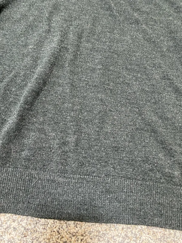 Sag Harbor Gray Mock Neck Short Sleeve - Image 3