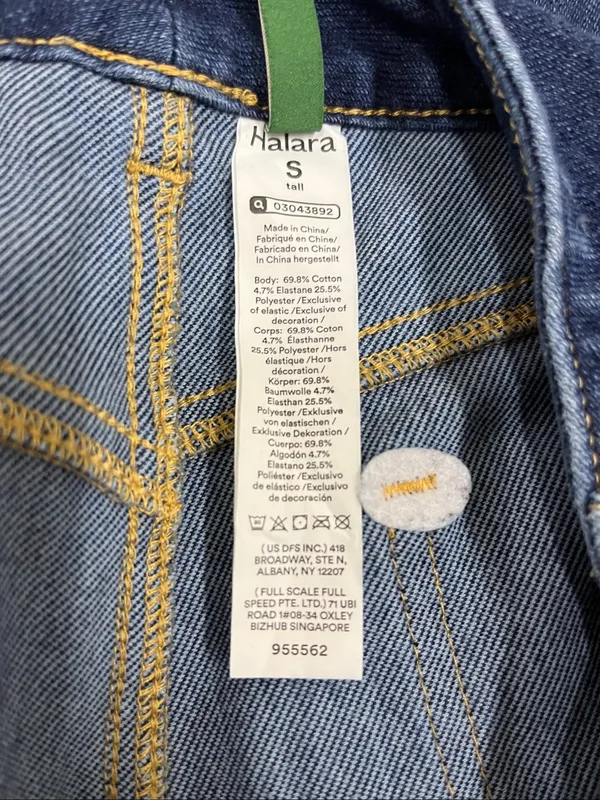 HALARA Dark Blue Stretch Jeans size Small - Image 3