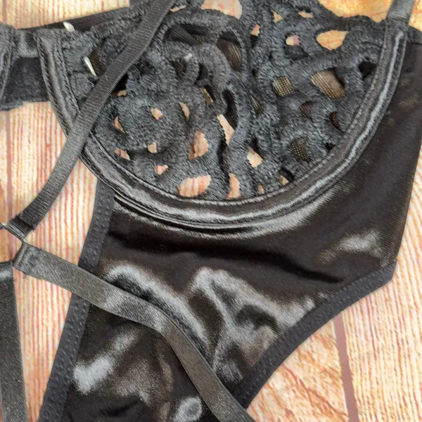 Small Black Lingerie Bodysuit - Image 7