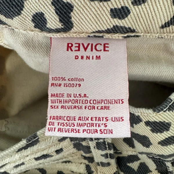 Revice Uptown On The Spot Leopard Animal Print‎ Jeans 25 Tan Punk Indie Sleaze - Image 13