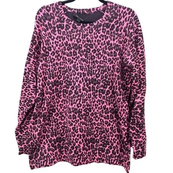 Marc‎ Jacobs Leopard Sweater Pink Small - Image 2
