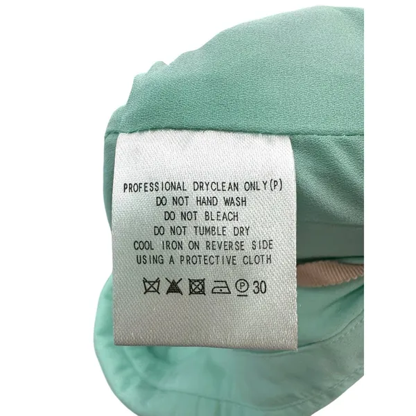 Fame & Partners Free People Jacy Ruffle Wide Leg Jumpsuit Mint Swiss Dot‎ Small - Image 12